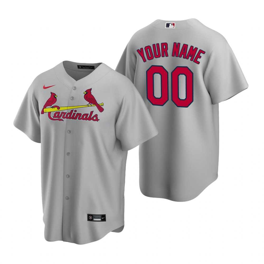 St. Louis Cardinals Customized Nike Gray Stitched MLB Cool Base Road Jersey,We sell and wholesale St. Louis Cardinals Customized Nike Gray Stitched MLB Cool Base Road Jersey on line form chian!